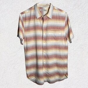 OuterKnown Summer Stipe Chest Pocket‎ Men Short Sleeve Casual Resort Cruise